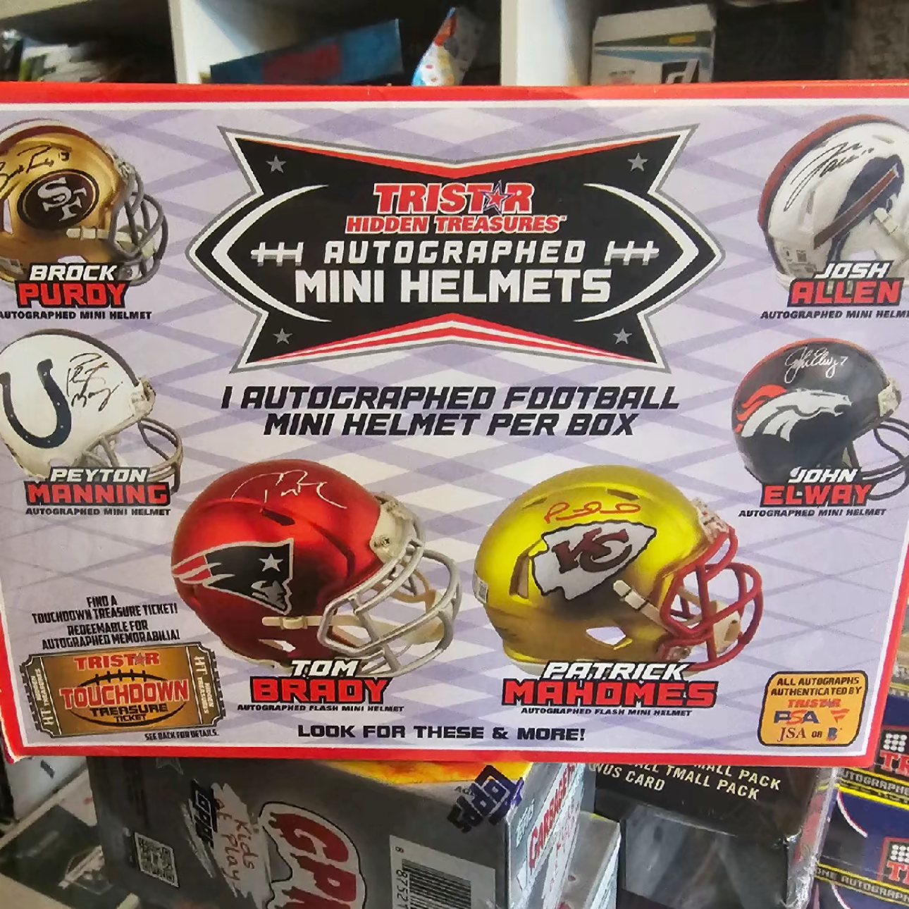 2024 TriStar Hidden Treasures Autographed Football Mini Helments Hobby Box