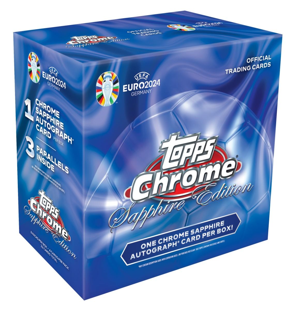 2024 Topps Chrome UEFA EURO Sapphire Edition - Hobby Box