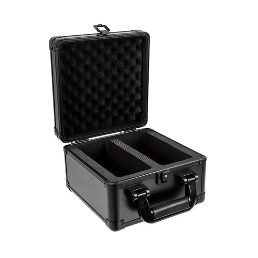 Premium 2-Row Graded Card Storage Case - Sports & TCG Cards with Lockable Design and Travel Handle