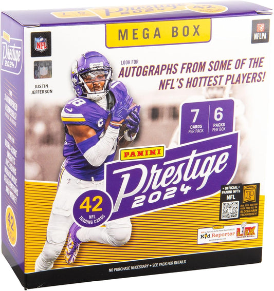 2024 Panini Prestige Football Trading Cards Mega Box