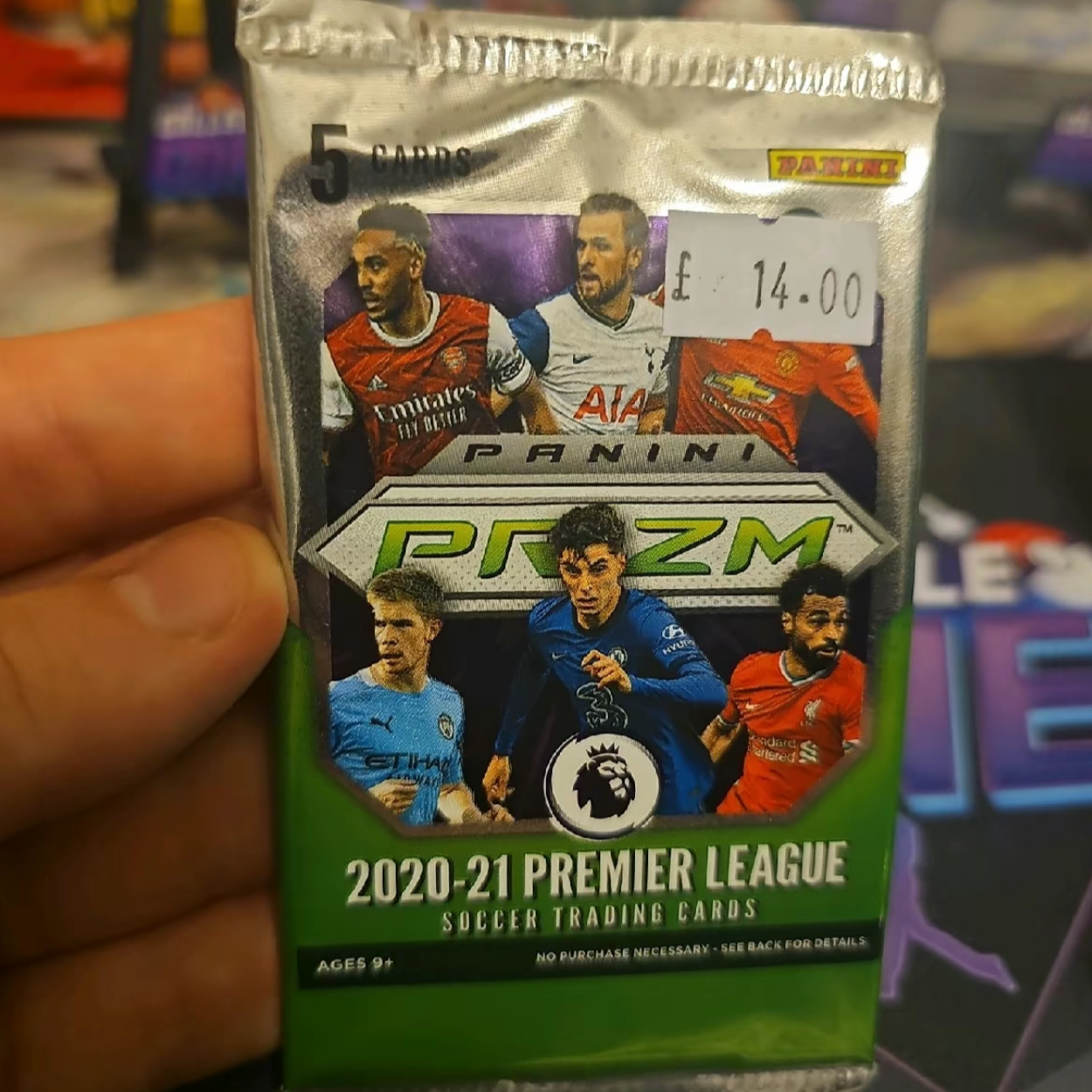 Panini Prizm 20/21 Premier League Mega Box Booster Pack - Red Ice