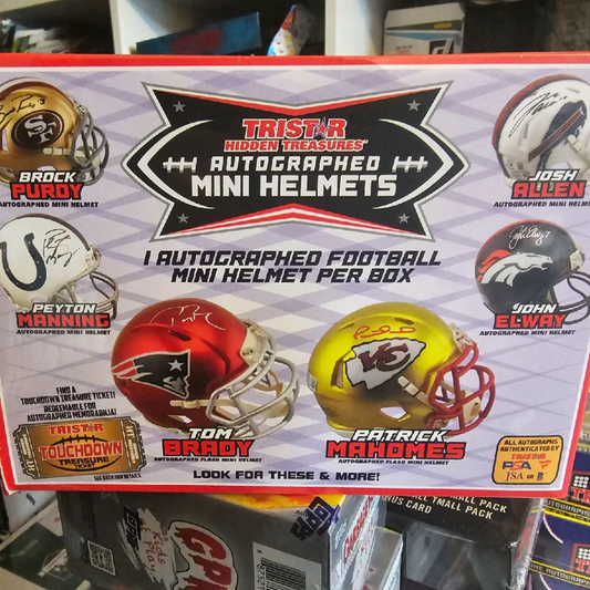 2024 TriStar Hidden Treasures Autographed Football Mini Helments Hobby Box