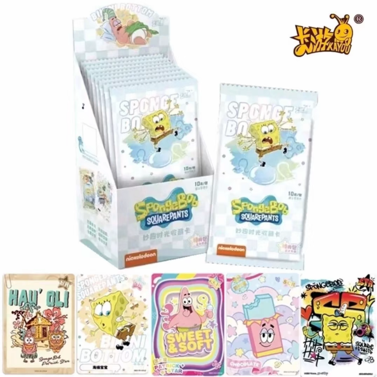 Kayou Spongebob Squarepants Trading Cards Premium Booster Pack