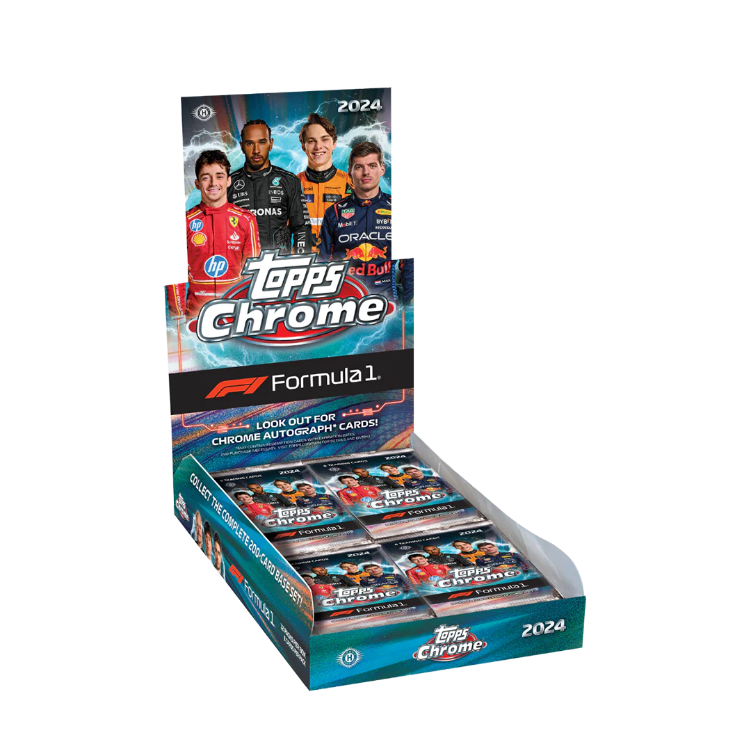 1x 2024 Topps Chrome F1 Formula 1 Hobby Booster Pack